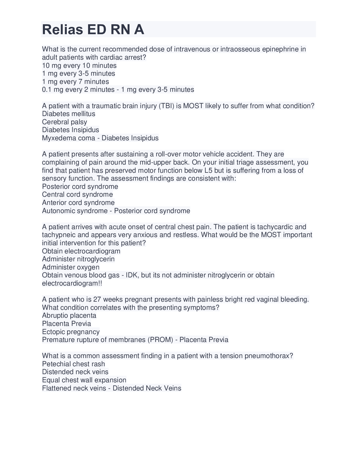 Preview image for Relias ED RN A